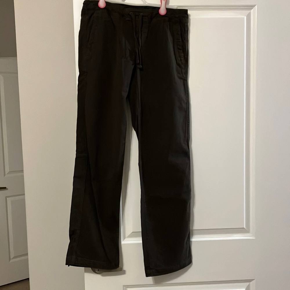 North face size medium drawstring pants - brownish/green color